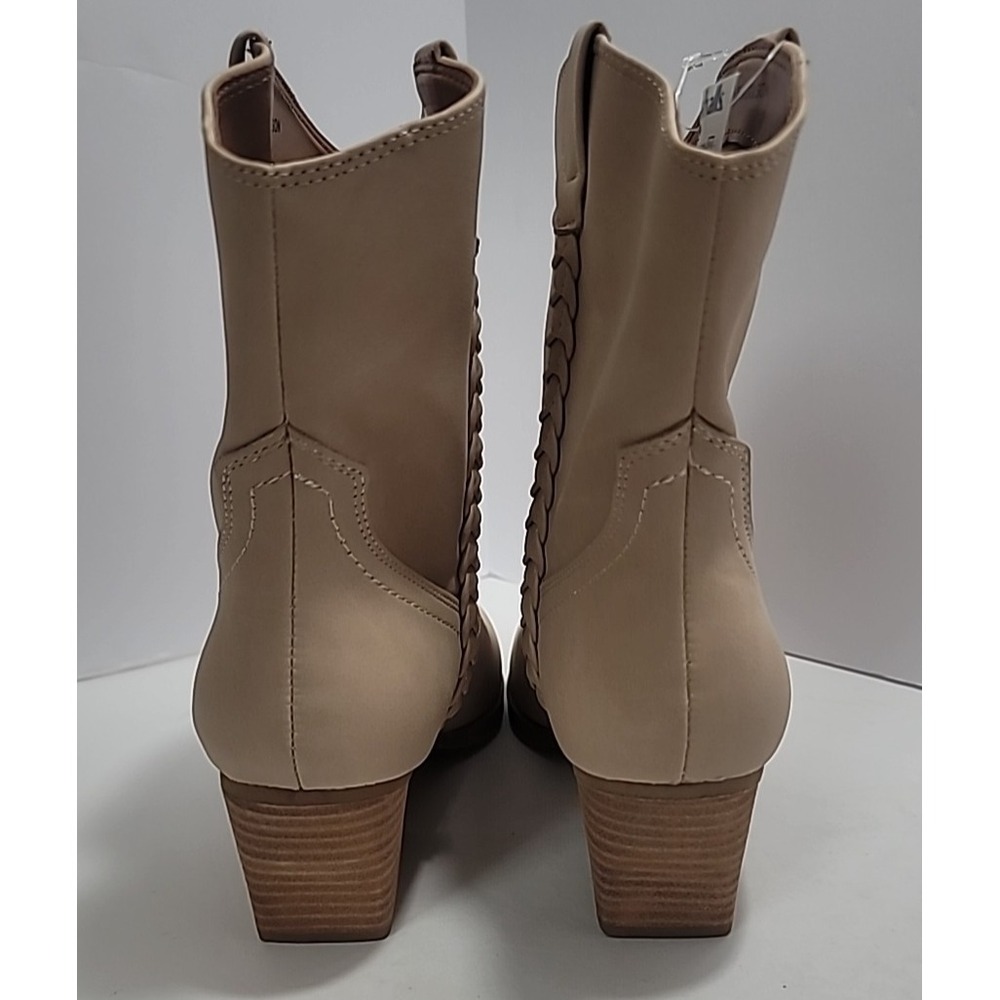 Dolce Vita Women Tan‎ 8.5 Western Cowgirl Boots Chic Cowboy Carter Festival Boho - Picture 11 of 12
